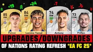 FIFA 25 | BIGGEST RATING UPGRADES & DOWNGRADES of Every Nation (EA FC 25)! 😱🔥 ft. Yamal, Palmer...