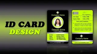 How To Design ID Card In CorelDRAW - CorelDRAW tutorial