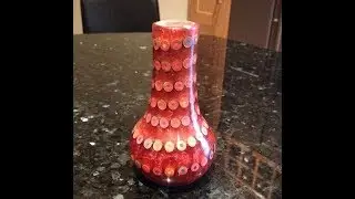 Woodturning-Coloured Pencil & Epoxy Spiral Vase