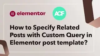 #wordpress  #tutorial  How to Specify Related Posts with Custom Query in Elementor post template