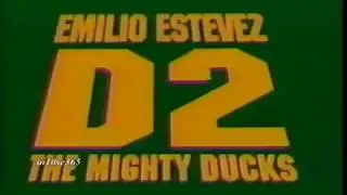 Disney's D2: The Mighty Ducks TV Spot (1994) (windowboxed) (on-screen text)