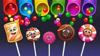 Fun Candy Pop Finger Family Play with Surprise Eggs