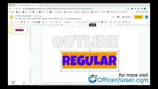 How to Put an Outline on Text in Google Slides #officechaser #slides #googleslides #tutorial