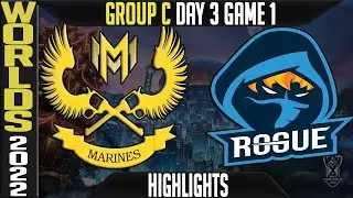 GAM vs RGE Highlights | WORLDS 2022 Day 3 Group C Game 1 | GAM Esports vs Rogue