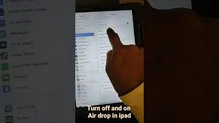 How to Turn air drop receiving on & off on iPad/iPhone