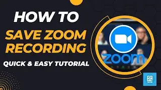 How to Save Zoom Recording | Quick & Easy Tutorial