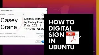 How to use  Digital Sign in ubuntu | Digital Sign on PDF in Ubuntu .