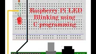 Raspberry Pi led blinking using  c programming and wiringpi
