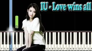 IU - Love wins all / Piano Tutorial /