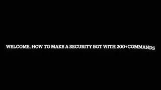 How to make a security bot like Dyno but better | Credits to C4 CLAN