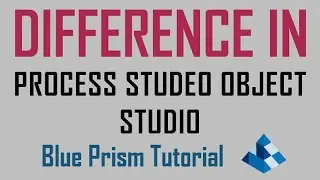 Difference Between Process Studio & Object Studio | RPA Process Studio vs Object Studio | Blue Prism