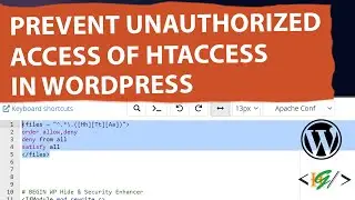 How to Prevent Unauthorized Access of Htaccess from Unauthorized Users in WordPress