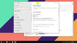 How to Enable Color Filters to the Screen in Windows 10