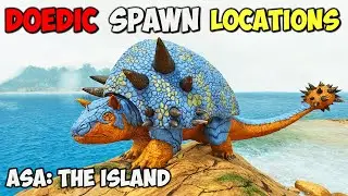 ASA: BEST Doedicurus Spawn LOCATIONS | ARK Survival Ascended The Island