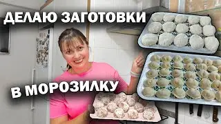 ЗАГОТОВКИ В МОРОЗИЛКУ. УЕЗЖАЮ НЕНАДОЛГО. Мама готовит и замораживает. #рецепты