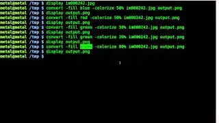 Imagemagick - Tint Image - Tutorial - BASH - Linux