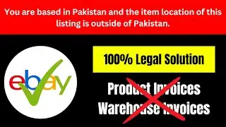 Big eBay Update Solution | Pakistani Based eBay Seller Account | eBay Seller Account From Pakistan