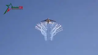 Ил-76. Отстрел тепловых ловушек