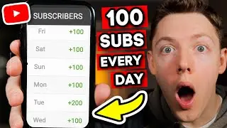 How to Get 100 Subscribers on YouTube EVERY DAY