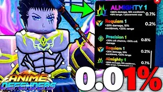 Spending $10,000 ROBUX to Evolve 0.1% ALMIGHTY Toji In Anime Defenders