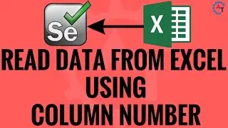 Read Data From Excel Using Column Number