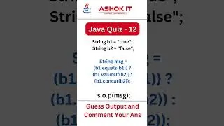 Java Quiz - 12 | Comment Your Answer