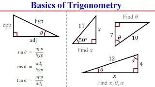 Trigonometry │Trigonometric Ratios │ SohCahToa │ Missing Sides & Angles of a Triangle