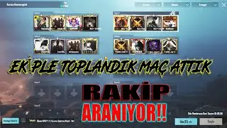 PUBG MOBİLE EKİPLE EFSANE MAÇ!!! RAKİP ARANIYOR