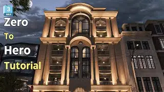 3Ds MAX Exterior Modeling Training (Classical Faced Modeling Training )