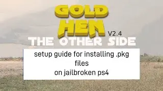 How to install .pkg files on jailbroken ps4