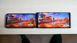 Fortnite on iPhone X vs Galaxy Note 8