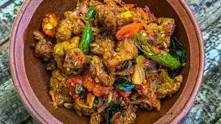 ක්‍රිස්පි රසට කන්න ගෝවා මල් බැදුම | Crispy Cauliflower Fry