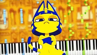 Ankha Zone MEME SONG - Camel by Camel Piano Cover (Sheet Music + midi) Synthesia Tutorial