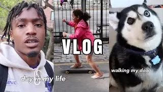 a day in my life VLOG | skating with my dog, fall vibes & more!