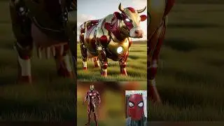 Superheroes but Cow 💥 Marvel & DC-All Characters #marvel #avengers#shorts