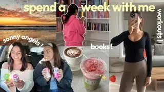 vlog: spend a week with me! 🍒 book club, friends, new workouts, facetime chats