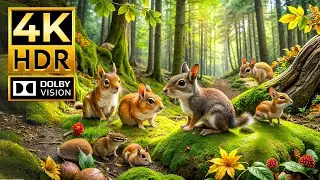 MAGICAL LITTLE ANIMAL WORL 4K HDR | with Captivating Cinematic Sound Symphony (Colorful Animal Life)