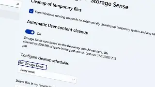 How To Use Storage Sense In Windows 11 | Free up disk space