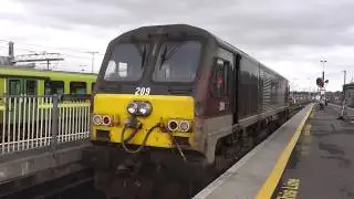 NIR class 201 (209) hooks up to the Enterprise - Connolly Station, Dublin