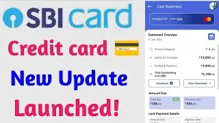 SBI Credit Card Application New Update | SBI Card App Kaise Use Kare | SBI Credit Card