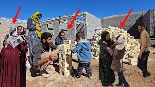 Meeting with Ali Saleh and helping to build a room for Zahra's family