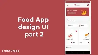 Food App design UI part 2