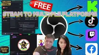 TUTORIAL🔴HOW TO STREAM ON MULTIPLE PLATFORMS AT THE SAME TIME WITH OBS, AITUM.TV, & RESTREAM FREE!