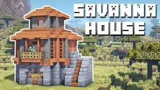 Minecraft - Savanna House Tutorial (How to Build)