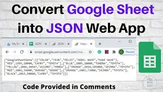 Convert Google Sheet into JSON Web App