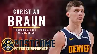 Christian Braun Full Post Game Press Conference vs. Memphis Grizzlies 🎙