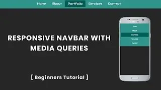 Responsive Navbar with Media Queries | Responsive menu bar in html and css