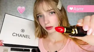 АСМР *Макияж айдолу*🥺🎀 первый день визажиста💄 к-поп *звуки для сна* Makeup for an Idol