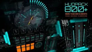 HUD UI Infographics Pack 800+ (Best After Effects Projects)