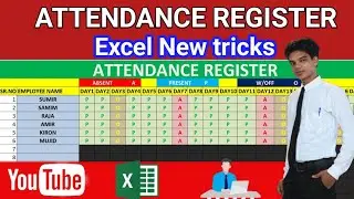 How To Make Attendance Sheet |  Attendance Sheet in Excel Hindi | Attendance Register